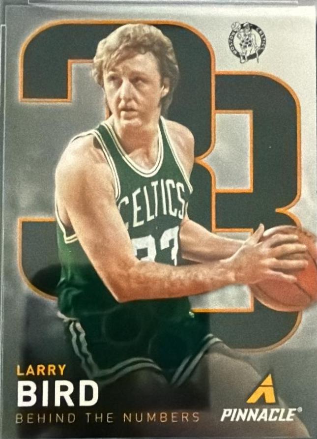 2013 Panini Pinnacle Behind the Numbers Larry Bird #18 card