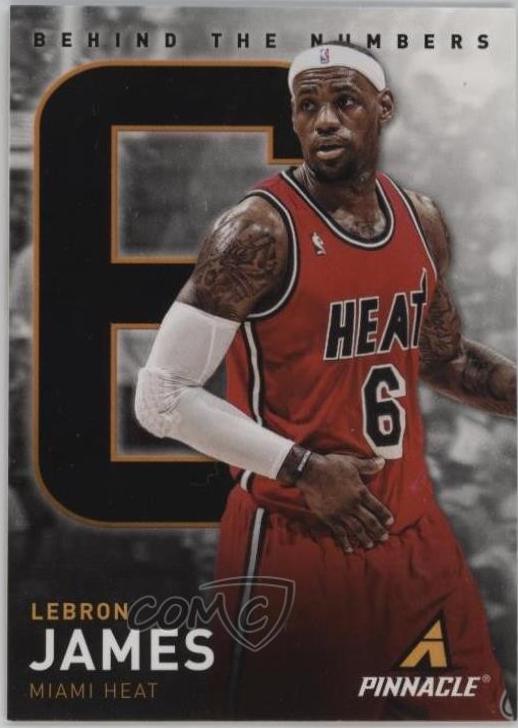 2013 Panini Pinnacle Behind the Numbers LeBron James #7 card
