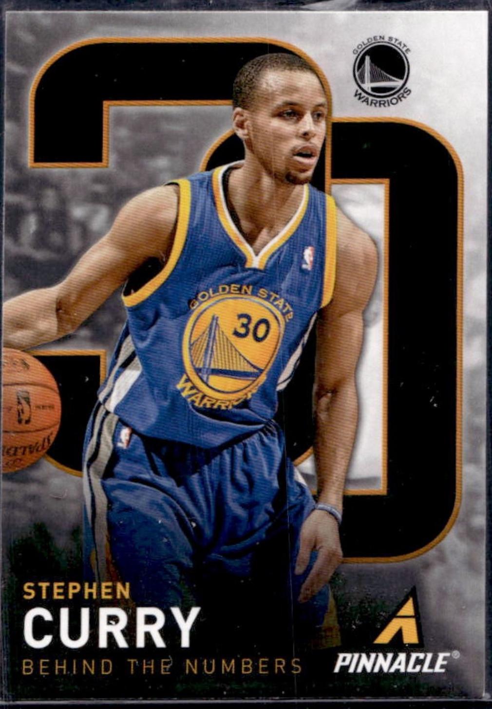 2013 Panini Pinnacle Behind the Numbers Stephen Curry #10 card