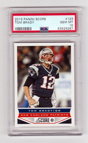 2013 Panini Score Tom Brady #123 card