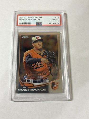 2013 Topps Chrome Manny Machado #12 card