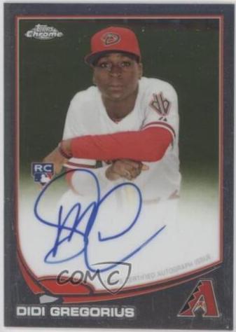 2013 Topps Chrome Rookie Autograph Didi Gregorius #65 card
