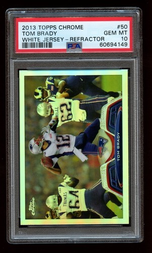 2013 Topps Chrome Tom Brady [Refractor] #50 card