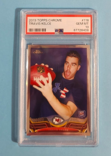 2013 Topps Chrome Travis Kelce #118 card