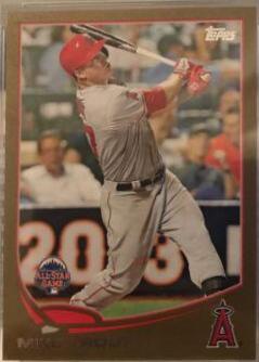 2013 Topps Update Mike Trout [Batting Gold] #US300 card
