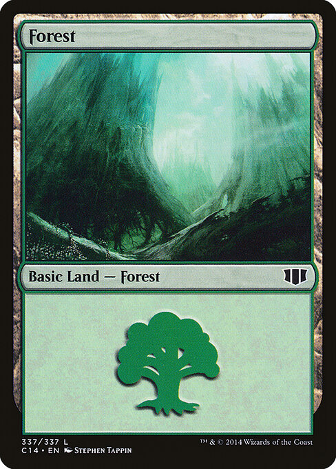 2014 Commander 2014 Forest #336 card