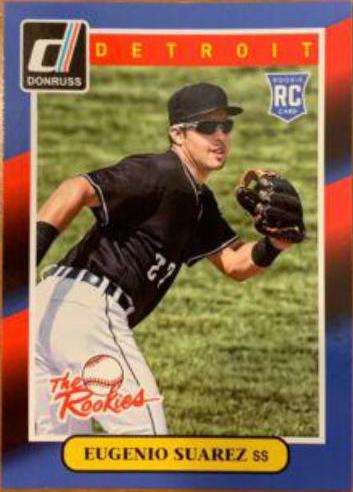 2014 Donruss the Rookies Eugenio Suarez #62 card