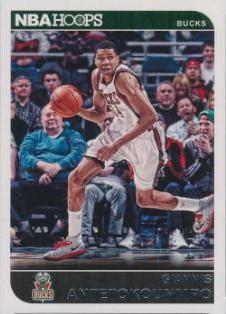 2014 Panini Hoops Giannis Antetokounmpo #62 card