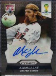 2014 Panini Prizm World Cup Signatures Alexi Lalas #S-AL card