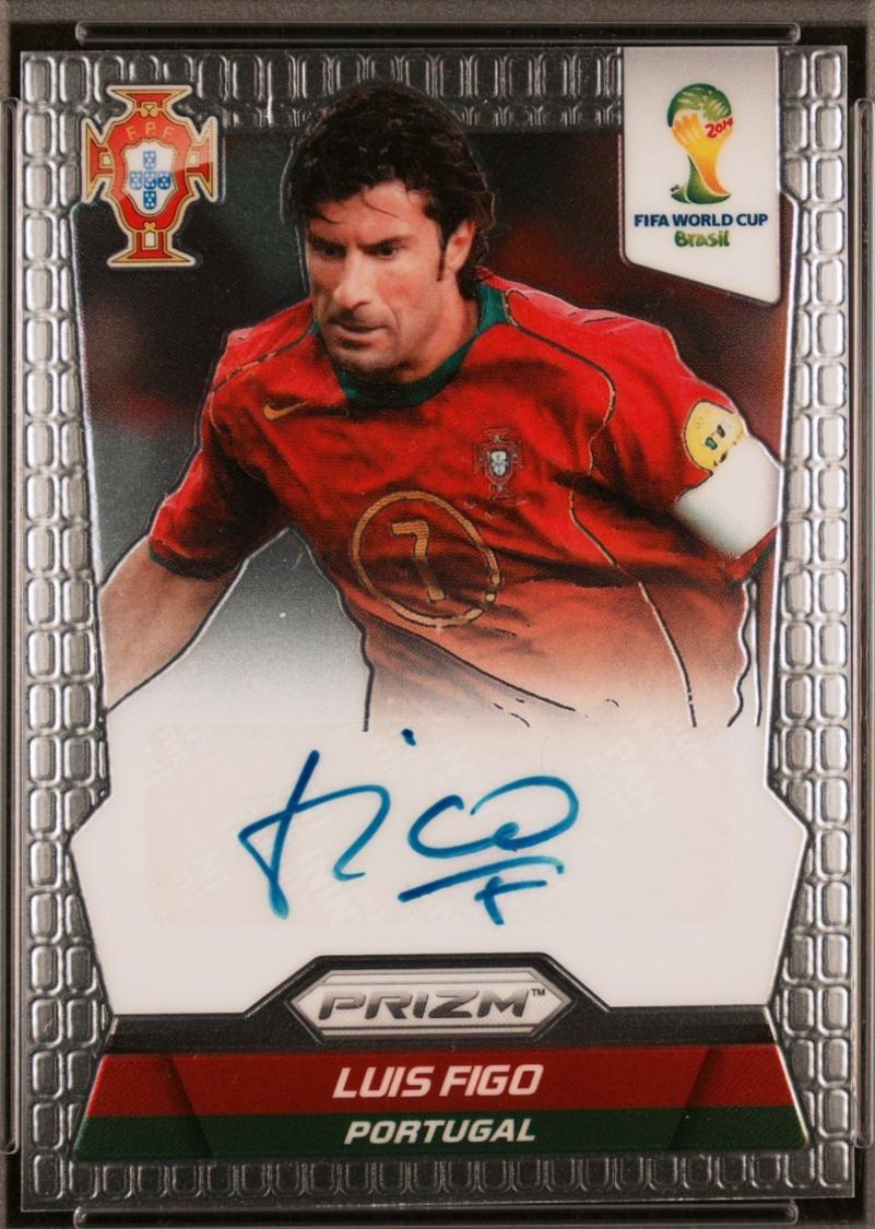 2014 Panini Prizm World Cup Signatures Luis Figo #S-LF card
