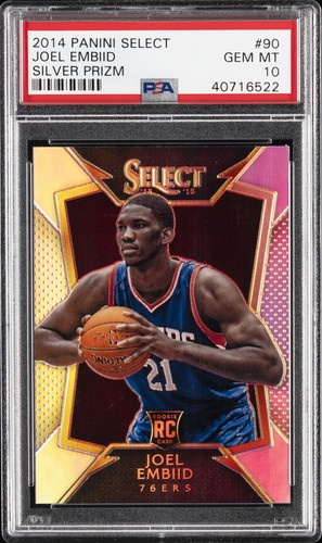 2014 Panini Select Joel Embiid [Silver Prizm] #90 card