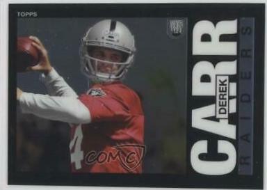 2014 Topps Chrome 1985 Derek Carr #18 card