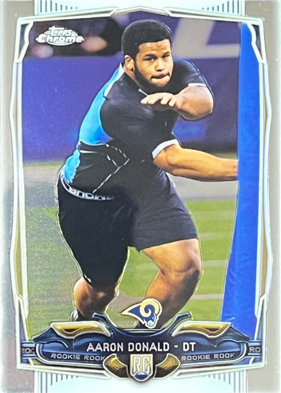 2014 Topps Chrome Aaron Donald #175 card