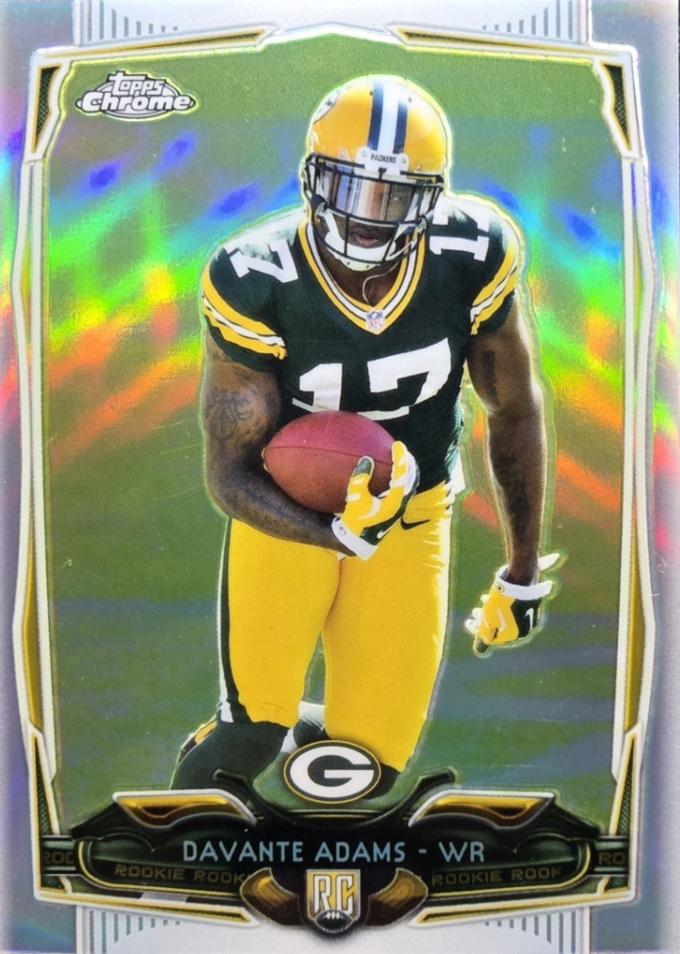 2014 Topps Chrome Davante Adams [Facing Forward Refractor] #114 card