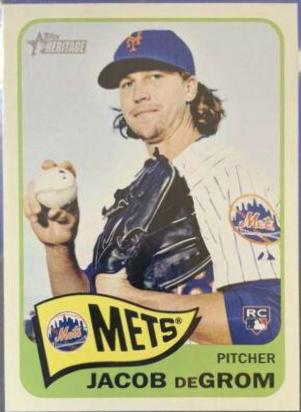 2014 Topps Heritage Jacob DeGrom #H549 card