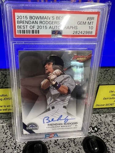 2015 Bowman's Best of Autographs Brendan Rodgers #BR card