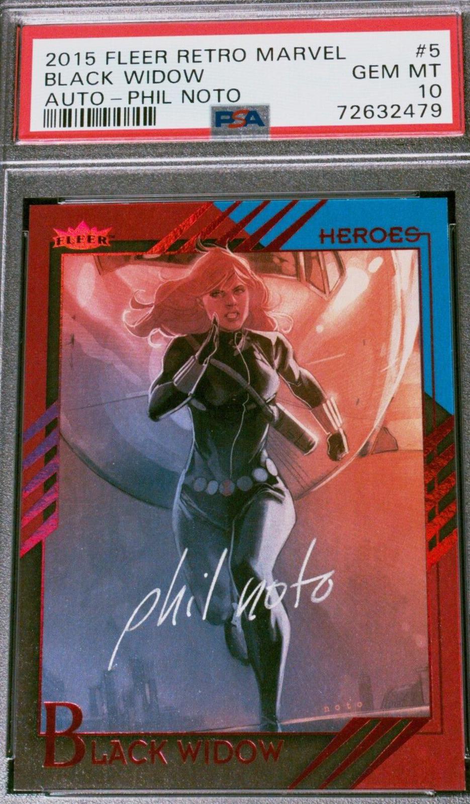 2015 Fleer Retro Black Widow [Autograph] #5 card