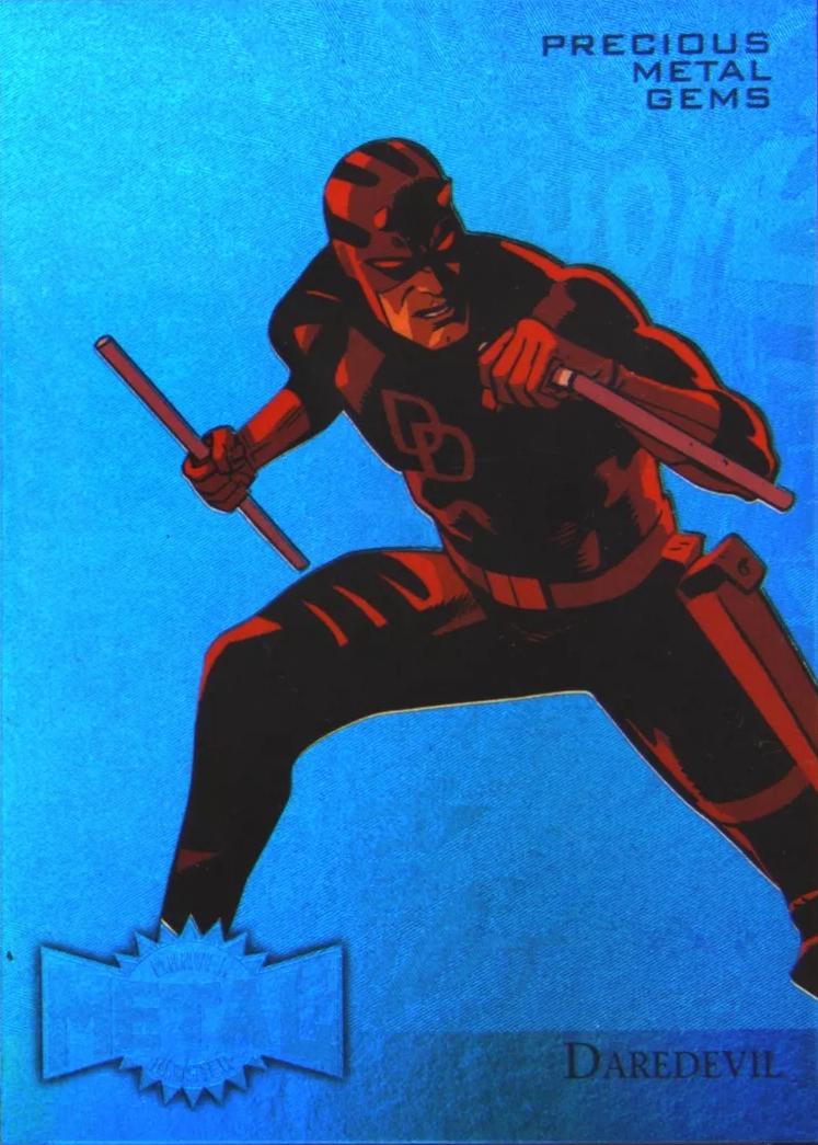 2015 Fleer Retro Metal Daredevil [Blue] #10 card