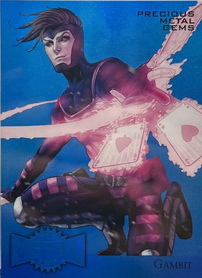 2015 Fleer Retro Metal Gambit [Blue] #17 card