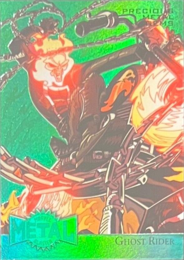2015 Fleer Retro Metal Ghost Rider [Green] #19 card