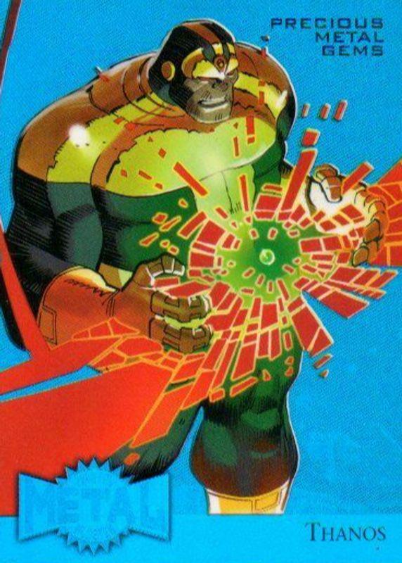 2015 Fleer Retro Metal Thanos [Blue] #36 card