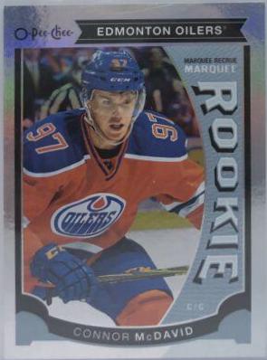 2015 O-Pee-Chee Update Connor McDavid [Rainbow Foil] #U11 card