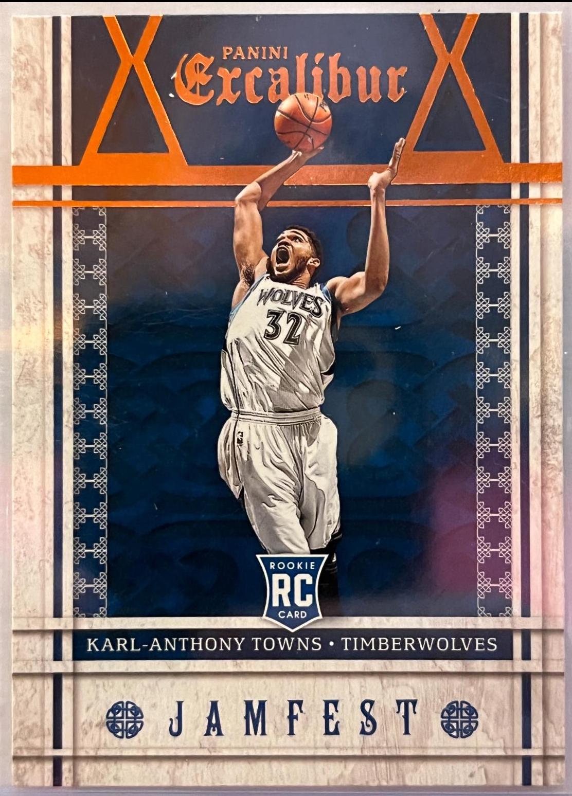 2015 Panini Excalibur Jamfest Karl Anthony Towns #18 card