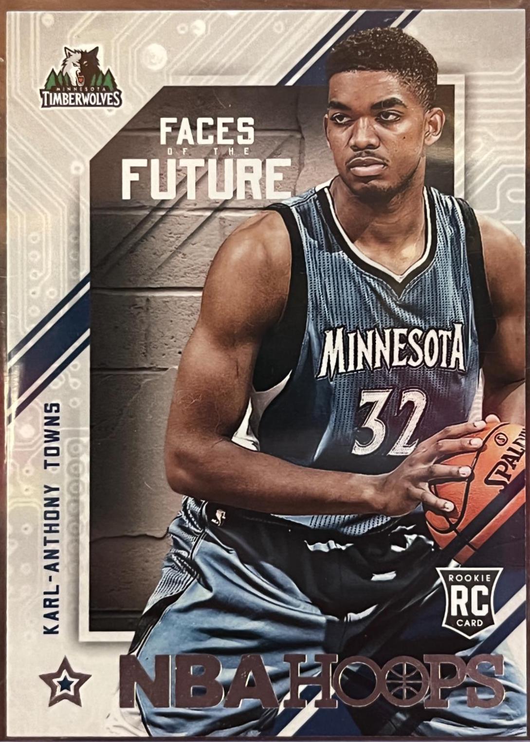 2015 Panini Hoops Faces of the Future Karl Anthony Towns #5 card