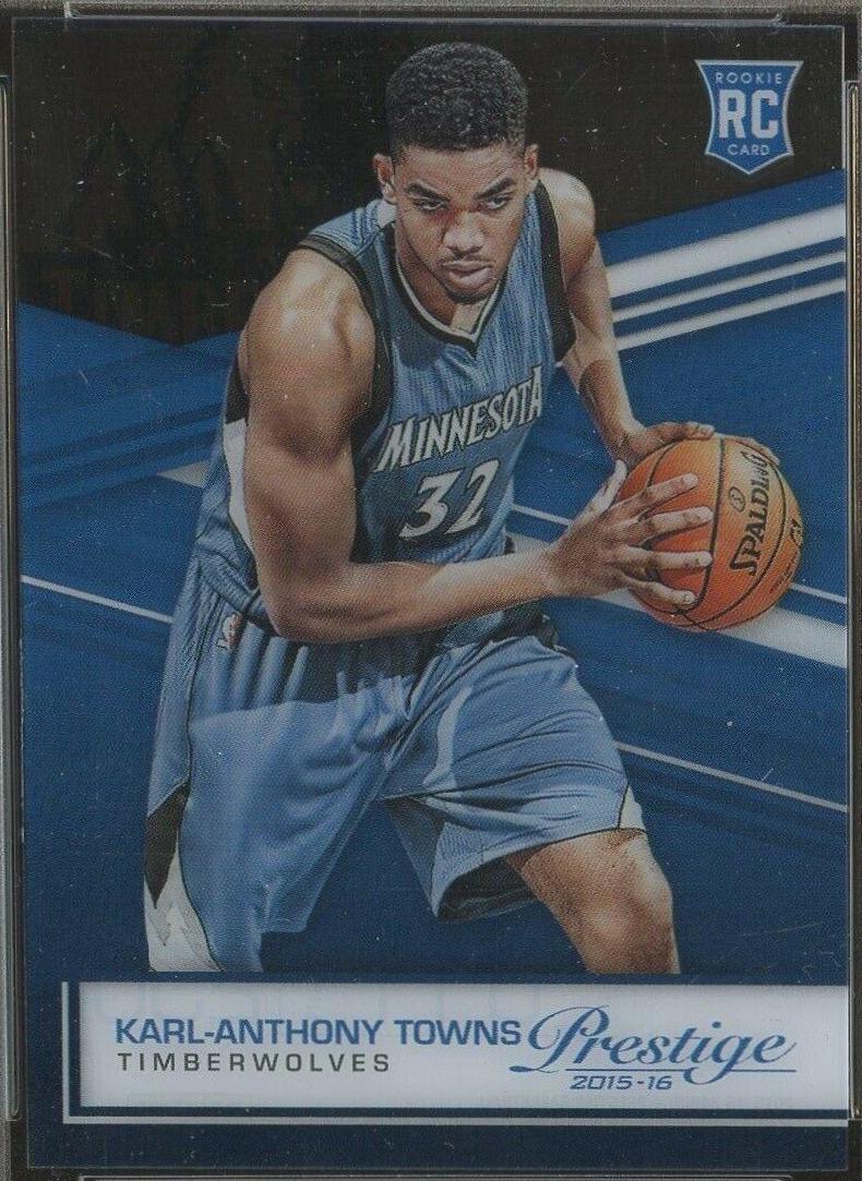 2015 Panini Prestige Acetate Rookies Karl Anthony Towns #34 card