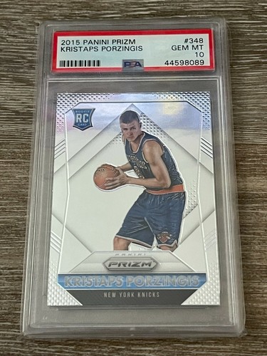 2015 Panini Prizm Kristaps Porzingis #348 card