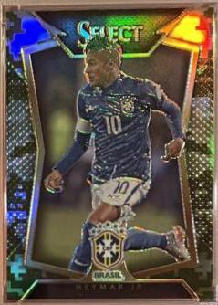 2015 Panini Select Neymar Jr. [Yellow Jersey Camo Prizm] #22 card