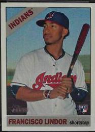 2015 Topps Heritage Francisco Lindor [White Jersey] #717 card