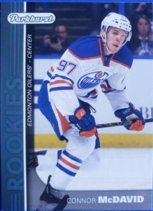 2015 Upper Deck Parkhurst Rookies Connor McDavid [Blue] #PR-1 card