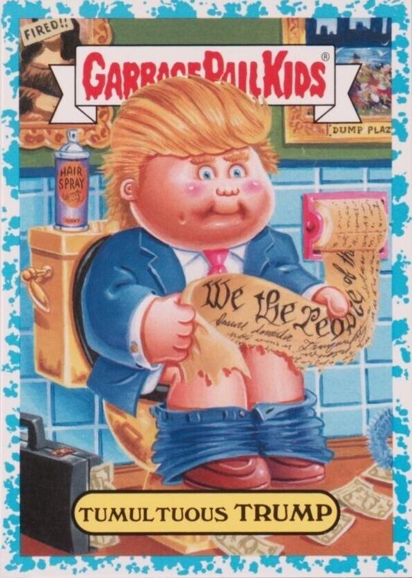 2016 American As Apple Pie Tumultuous TRUMP [Light Blue] #3b card