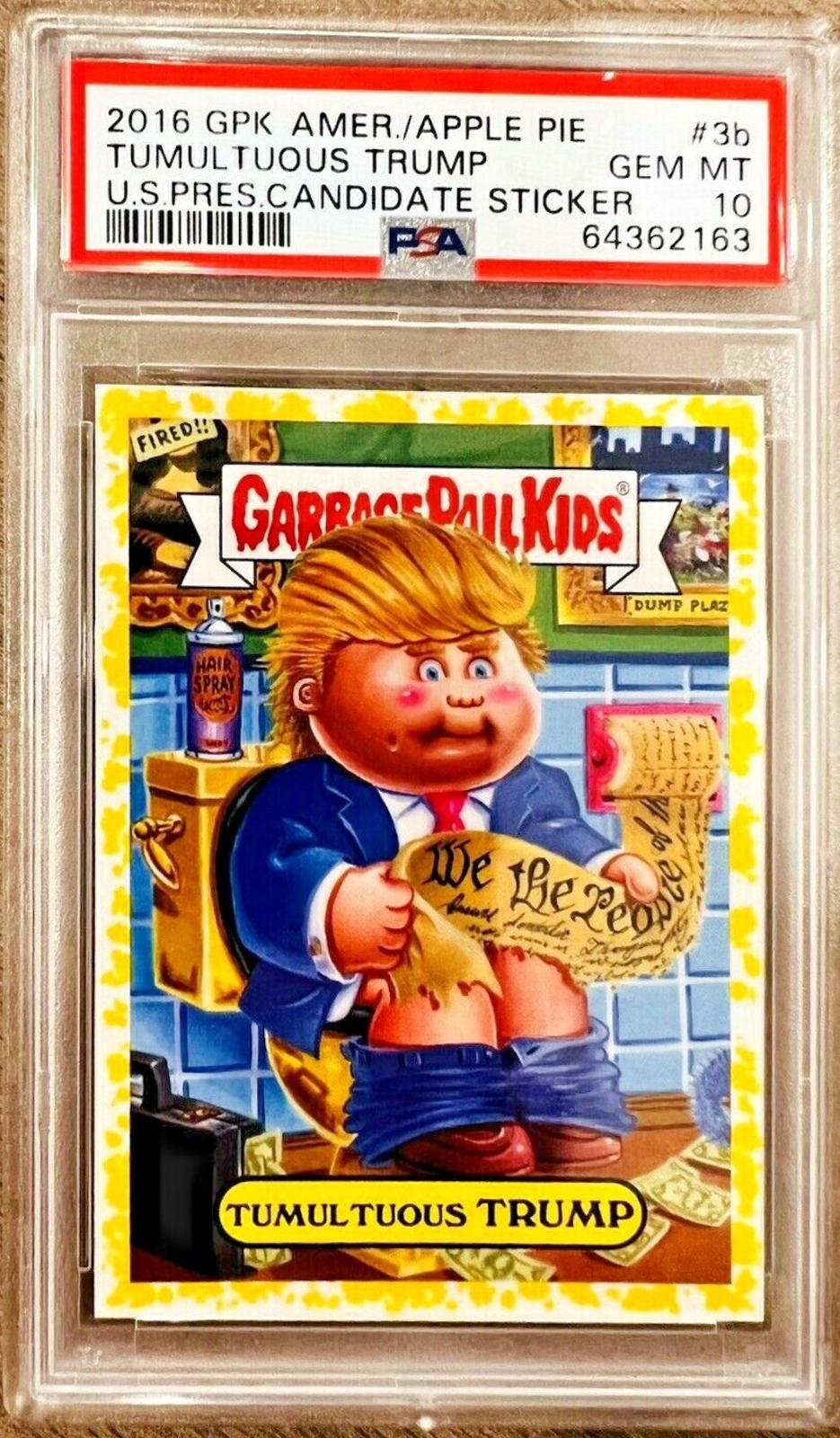 2016 American As Apple Pie Tumultuous TRUMP [Yellow] #3b card