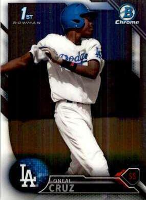 2016 Bowman Chrome Prospects Oneal Cruz #BCP-204 card