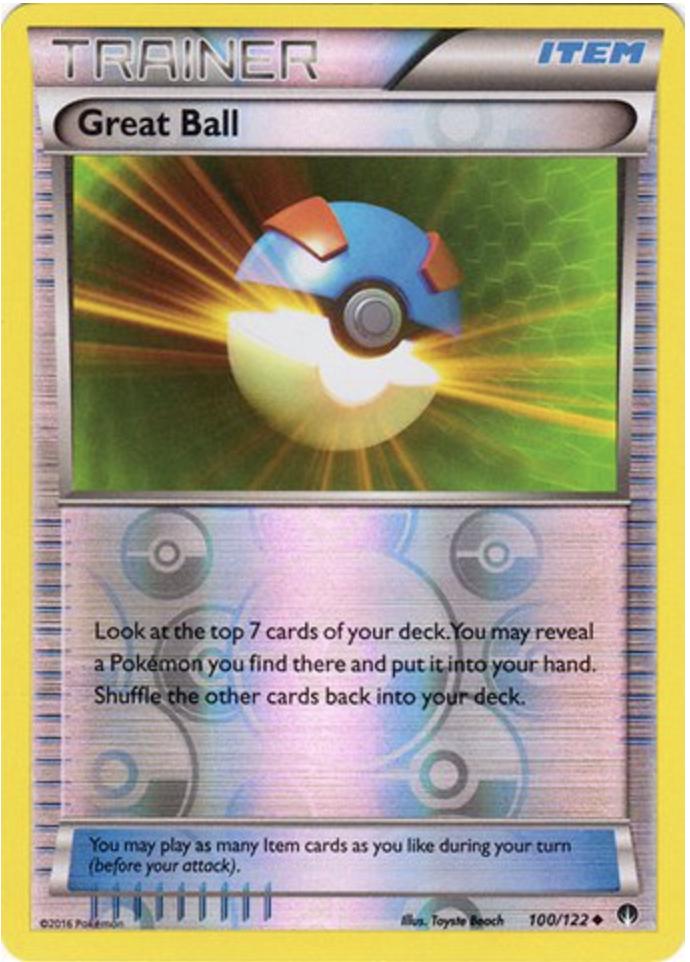 2016 BREAKpoint Great Ball [Reverse Holo] #100 card