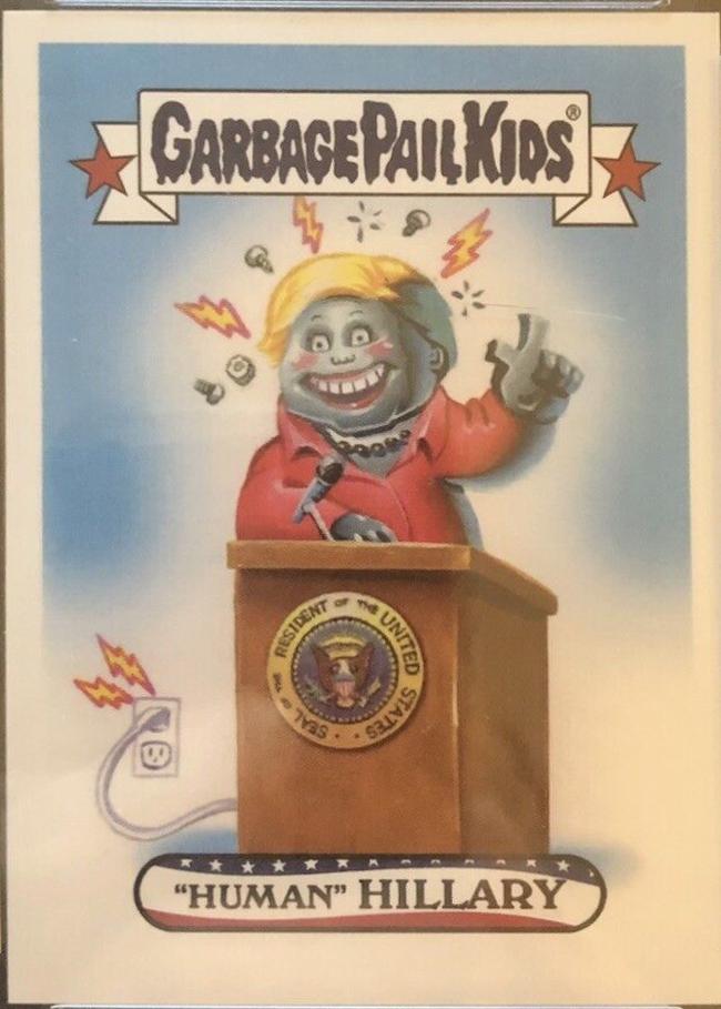 2016 Disgrace to the White House 'Human' Hillary #31 card