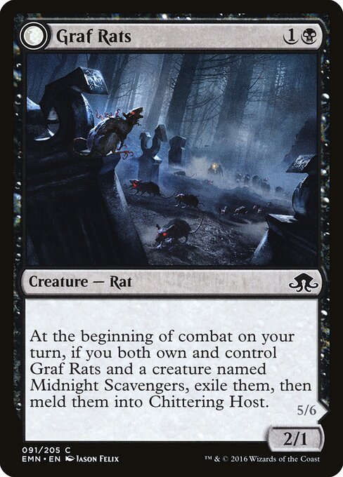 2016 Eldritch Moon Graf Rats #91 card