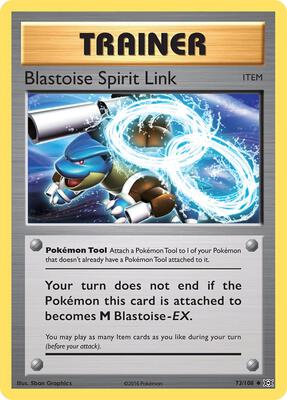 2016 Evolutions Blastoise Spirit Link #73 card