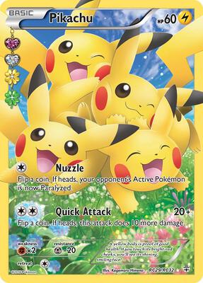 2016 Generations Pikachu #RC29 card