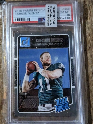 2016 Panini Donruss Carson Wentz #356 card