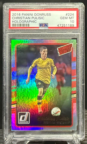2016 Panini Donruss Christian Pulisic [Holographic] #224 card