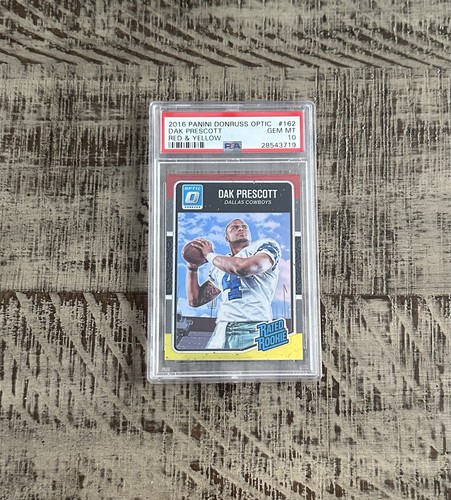 2016 Panini Donruss Optic Dak Prescott [Red and Yellow] #162 card