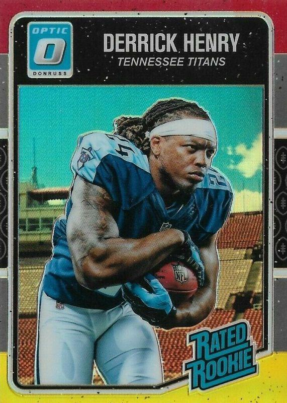 2016 Panini Donruss Optic Derrick Henry [Red and Yellow] #165 card