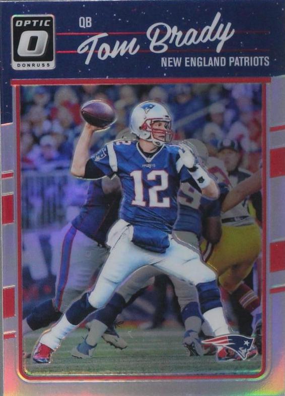 2016 Panini Donruss Optic Tom Brady [Holo] #62 card