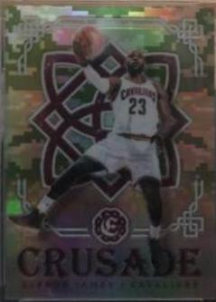 2016 Panini Excalibur Crusade LeBron James [Camo] #1 card
