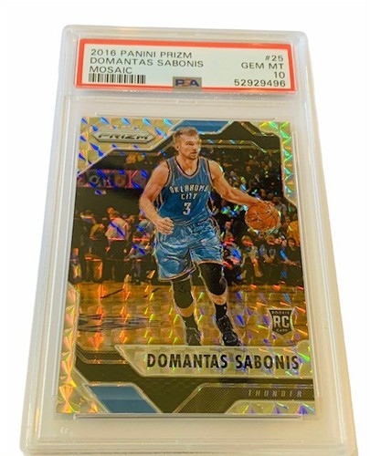 2016 Panini Prizm Mosaic Domantas Sabonis #25 card