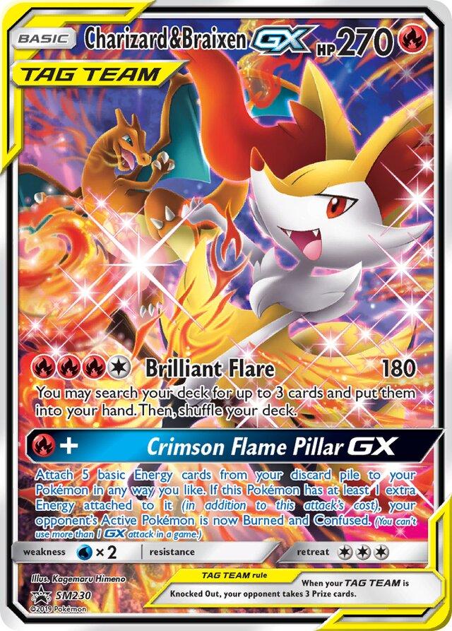 2016 Promo Charizard & Braixen GX #SM230 card