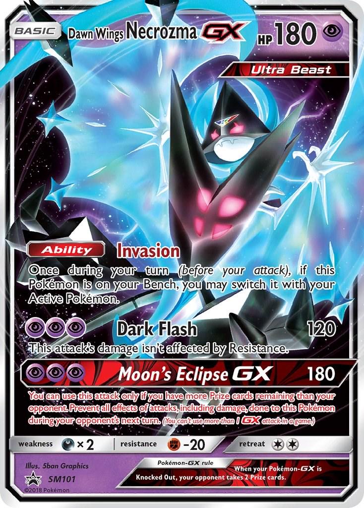 2016 Promo Dawn Wings Necrozma GX #SM101 card